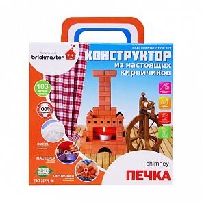 Конструктор "Печка" из настоящих кирпичиков, 103 детали (Brickmaster, 301пл)